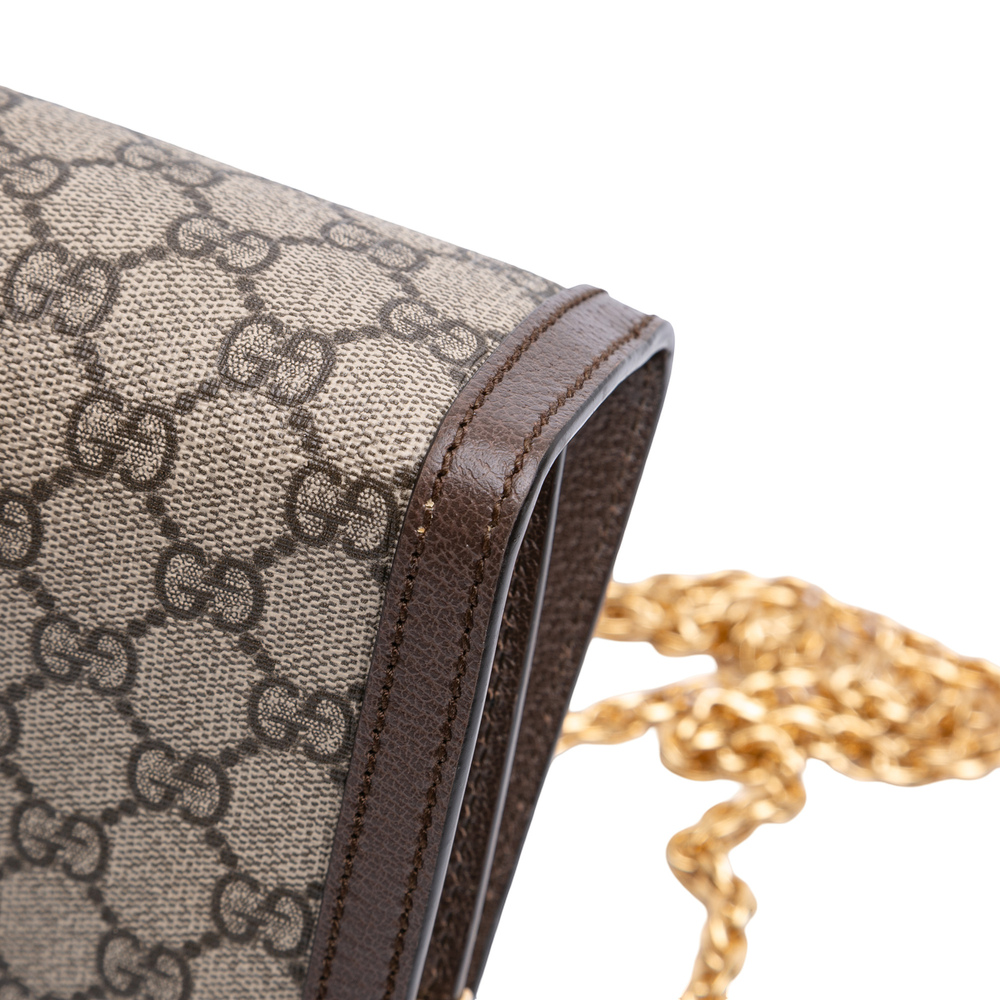 Pre-Loved Gucci Small GG Supreme Web Ophidia Chain Crossbody - Picture 7 of 12